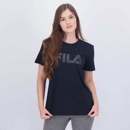 Camiseta Fila Letter Premium II Feminina Preta - Marca Fila