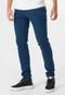 Calça Jeans Masculina Slim Elastano Com Bolso Azul Escuro - Marca Zafina
