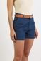 Shorts Jeans Cintura Alta Bolso Faca 46 Gazzy - Marca Gazzy