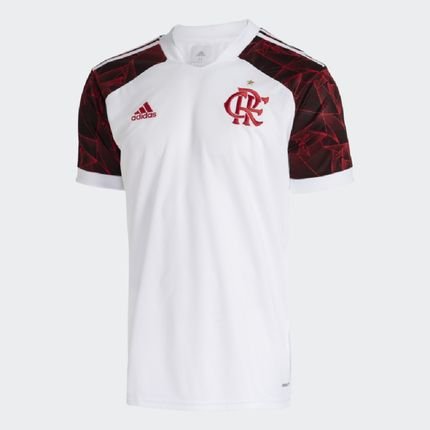 Camisa Flamengo 2 CR 2021 - Masculina / Branca e Vermelha - Marca adidas