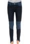 Calça Jeans MOB Skinny Recortes Azul - Marca MOB