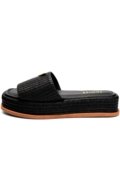 Tamanco Feminino Lumiss Sandália Flatform Confortável Juta Preto - Marca LUMISS