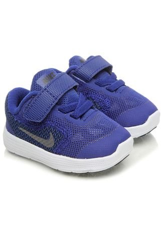 Tênis Esportivo Infantil Nike Nike Revolution 3 (Tdv) Blue Azul