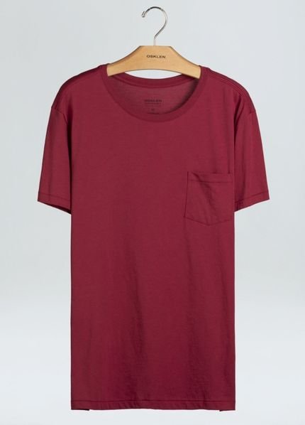 T-Shirt Osklen Supersoft Pocket-Vermelho Jambo - Marca Osklen