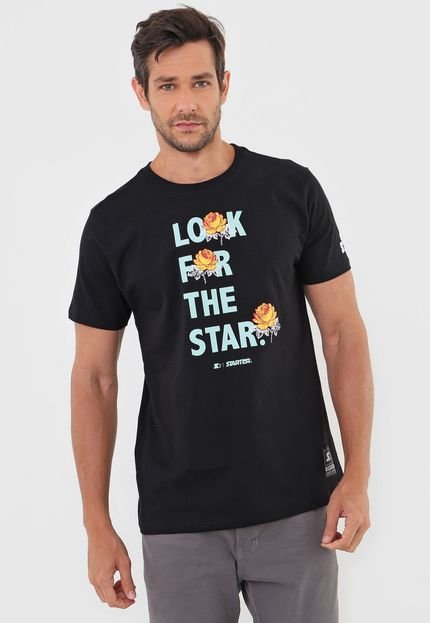 Camiseta S Starter Lettering Preta - Marca S Starter