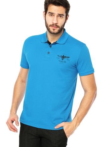 Camisa Polo Ellus Basic Azul