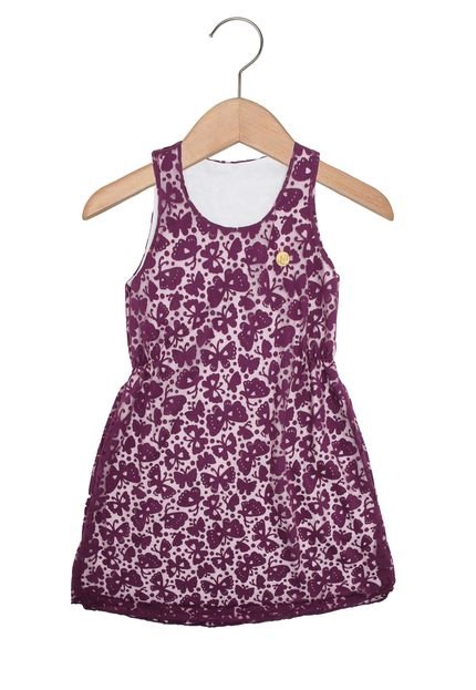 Vestido Elian Menina Roxo - Marca Elian