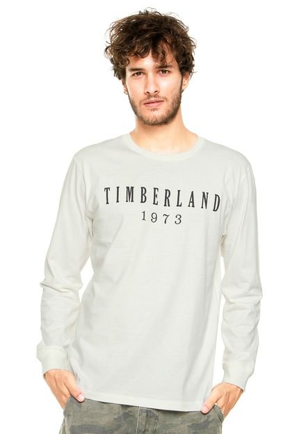 Camiseta Timberland Knnbec Linear Logo Branca - Marca Timberland