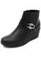 Bota Comfortflex Anabela Preto - Marca Comfortflex