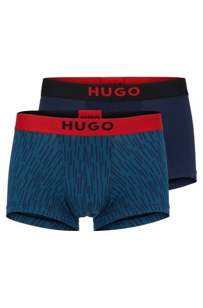 Roupa Íntima HUGO Conjunto De 2 Cuecas Boxer Azul - Marca HUGO