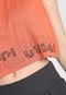 Regata Cropped Colcci Fitness Lettering Laranja - Marca Colcci Fitness