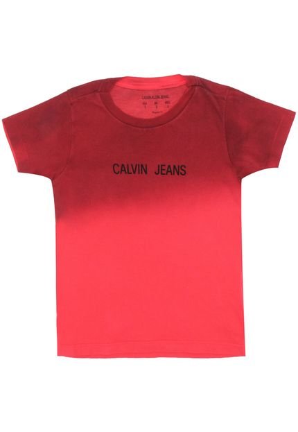 Camiseta Calvin Klein Kids Degradê Vermelha - Marca Calvin Klein Kids