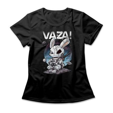 Camiseta Feminina Coelho Astronauta - Preto - Marca Studio Geek 