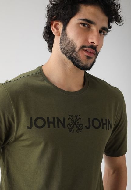 Camiseta John John Logo Verde - Marca John John