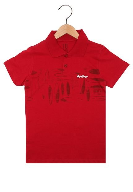 Camisa Polo Nicoboco Menino Vermelho - Marca Nicoboco