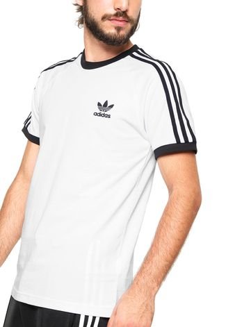 Camiseta adidas Originals 3 Stripes Branca