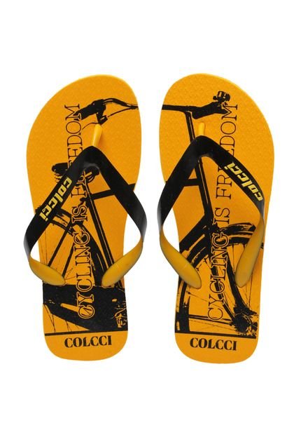 Chinelo Colcci Cycling Amarelo/Preto - Marca Colcci