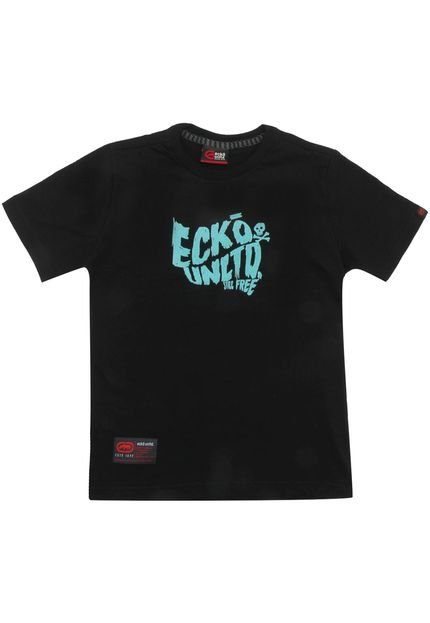 Camiseta Ecko Manga Curta Menino Preta - Marca Ecko Unltd