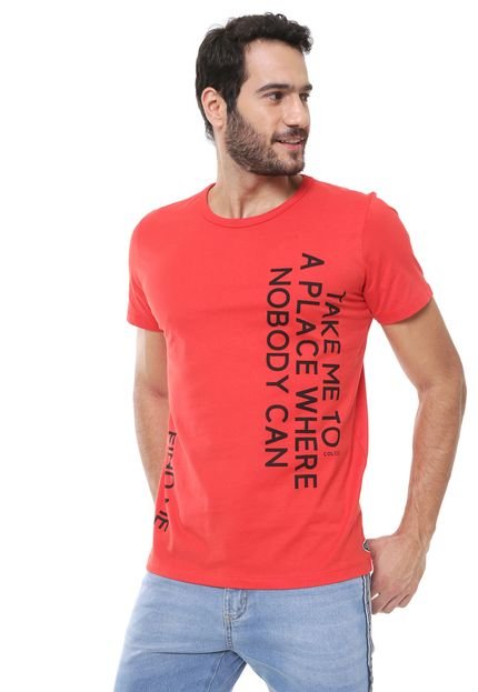Camiseta Colcci Find Me Vermelha - Marca Colcci