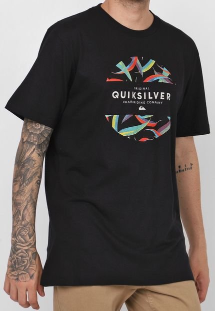Camiseta Quiksilver Mixed Prints Preta - Marca Quiksilver