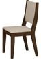 Conjunto de 2 Cadeiras Isis Castor Veludo Creme Marrom Mobillare Movelaria - Marca Mobillare Movelaria