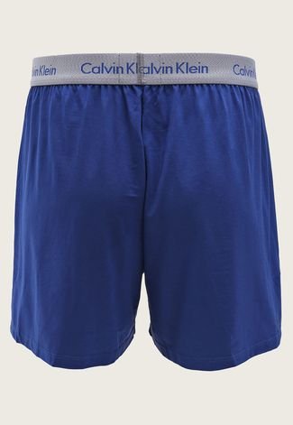 Samba Canção Calvin Klein Underwear Logo Azul