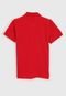 Camisa Polo Carinhoso Infantil Lettering Vermelha - Marca Carinhoso