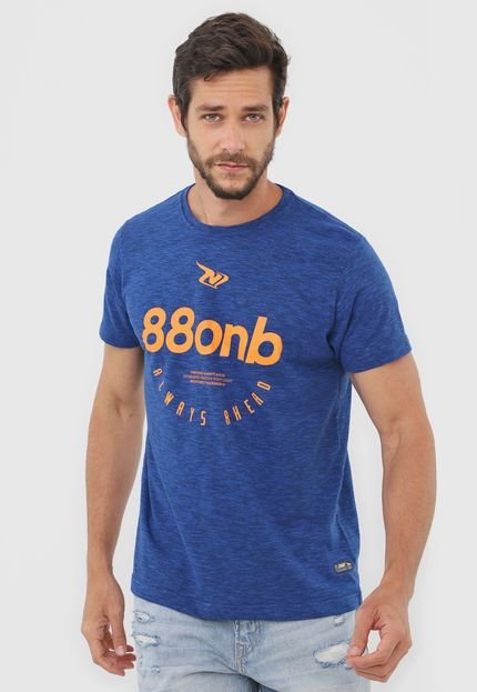 Camiseta Onbongo Lettering Azul - Marca Onbongo