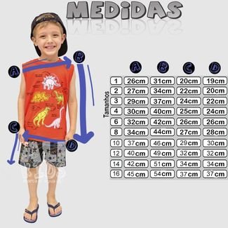 Lote Kit 8 Peças Roupa Juvenil para Criança Menino com 4 Conjuntos Manga curta
