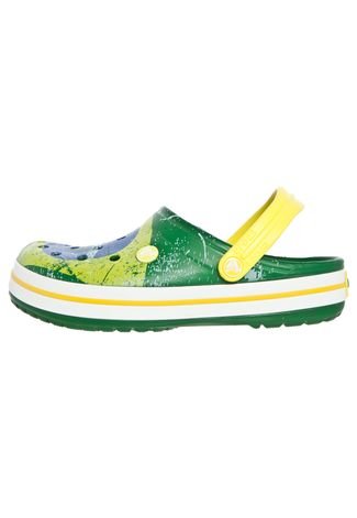 Papete Crocs Crocband World Cup Brazil Verde