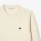 Suéter Lacoste trançado em mistura de lã e algodão Branco - Marca Lacoste