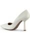 Sapato Scarpin Feminino Lumiss Salto Fino Moda Social Confortável Off White - Marca LUMISS