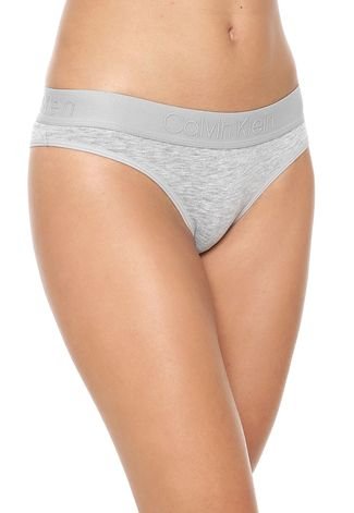 Calcinha Calvin Klein Underwear Tanga Modern Cinza - Compre Agora