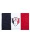 Bandeira Joinville 2 panos (128x090) Branca/Preta/Vermelha - Marca Licenciados Futebol