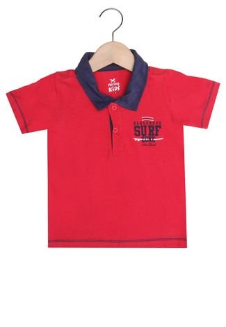 Camisa Polo Hering Kids Menino Vermelho