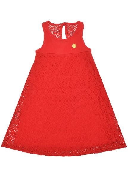Vestido Elian Menina Vermelho - Marca Elian