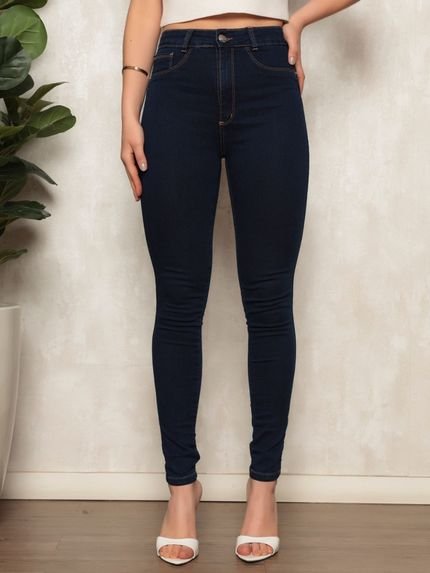 Calça Jeans Skinny Pentagono Feminina Azul Escuro - Marca CKF Wear