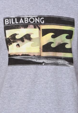 Camiseta Billabong Double Cinza