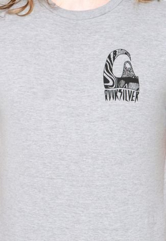 Camiseta Quiksilver Slim Fit Tribal Trip Cinza