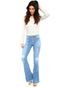 Calça Jeans Letage Flare Desgastes Azul - Marca Letage