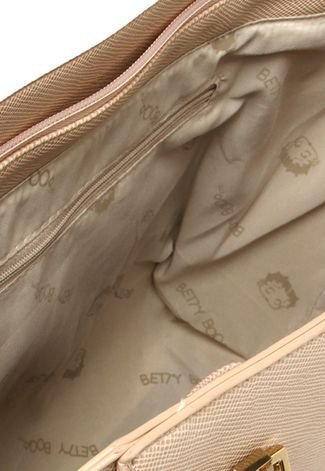Bolsa Betty Boop Logo Bege