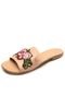 Rasteira Thelure Floral Bordado Nude - Marca Thelure