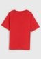 Camiseta Brandili Infantil Lisa Vermelha - Marca Brandili