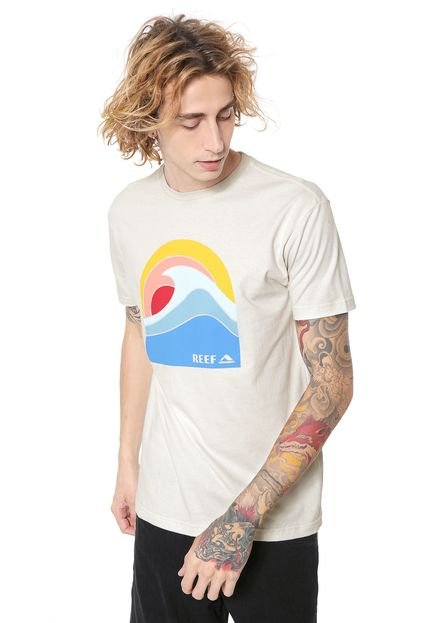 Camiseta Reef Sunset Off-White - Marca Reef