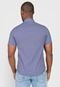 Camisa Malwee Slim Xadrez Azul-Marinho/Branca - Marca Malwee
