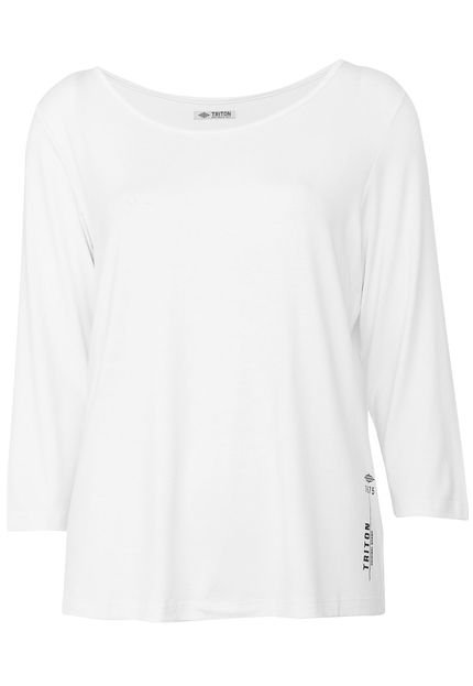 Camiseta Triton Logo Branca - Marca Triton