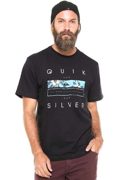 Camiseta Quiksilver Quik Blocked Preta - Marca Quiksilver