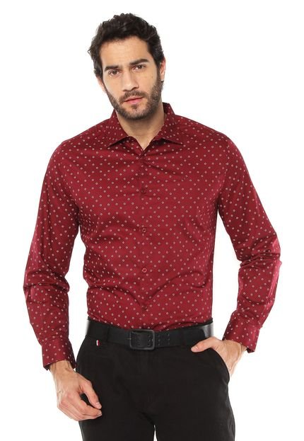 Camisa Forum Estampada Vinho - Marca Forum