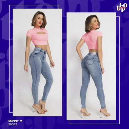 Calça Jeans Skinny Acid Wash Feminina Biotipo - Marca Biotipo