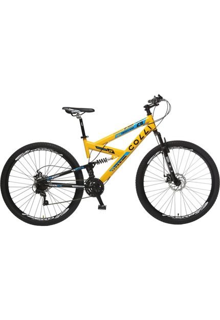 Bicicleta Colli Extreme Pro Full Susp Aro 29 Amarelo Neon - Marca Colli